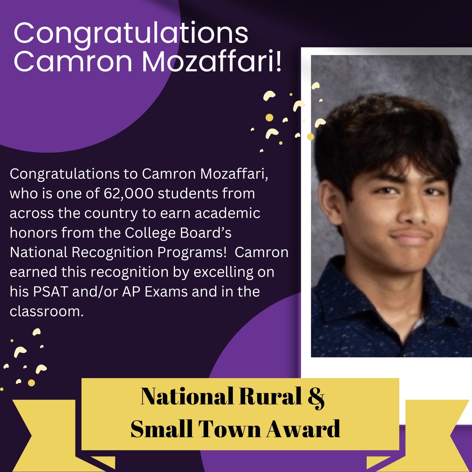 congrats Camron